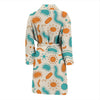 Bacteria Virus Print Pattern Men Long Robe-grizzshop