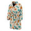 Bacteria Virus Print Pattern Men Long Robe-grizzshop