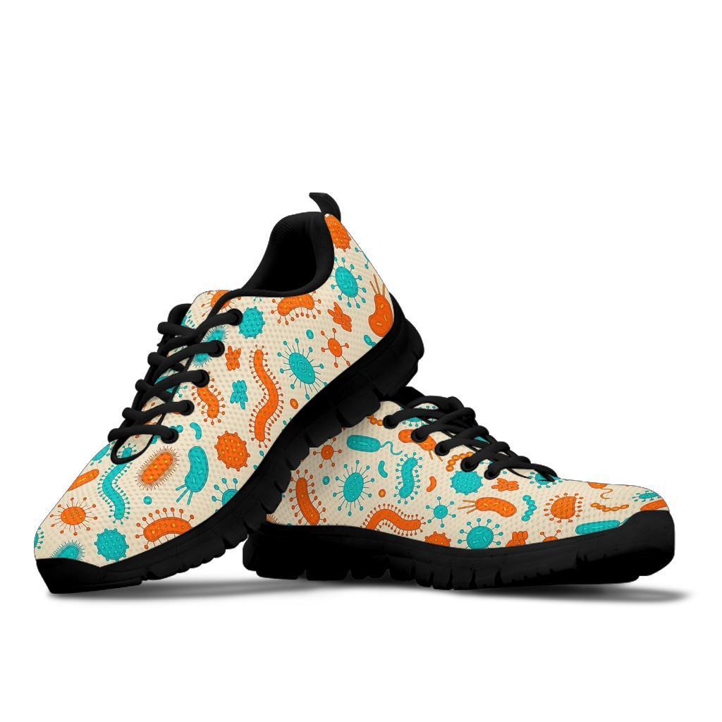 Bacteria Virus Print Pattern Sneaker Shoes For Men Women-grizzshop