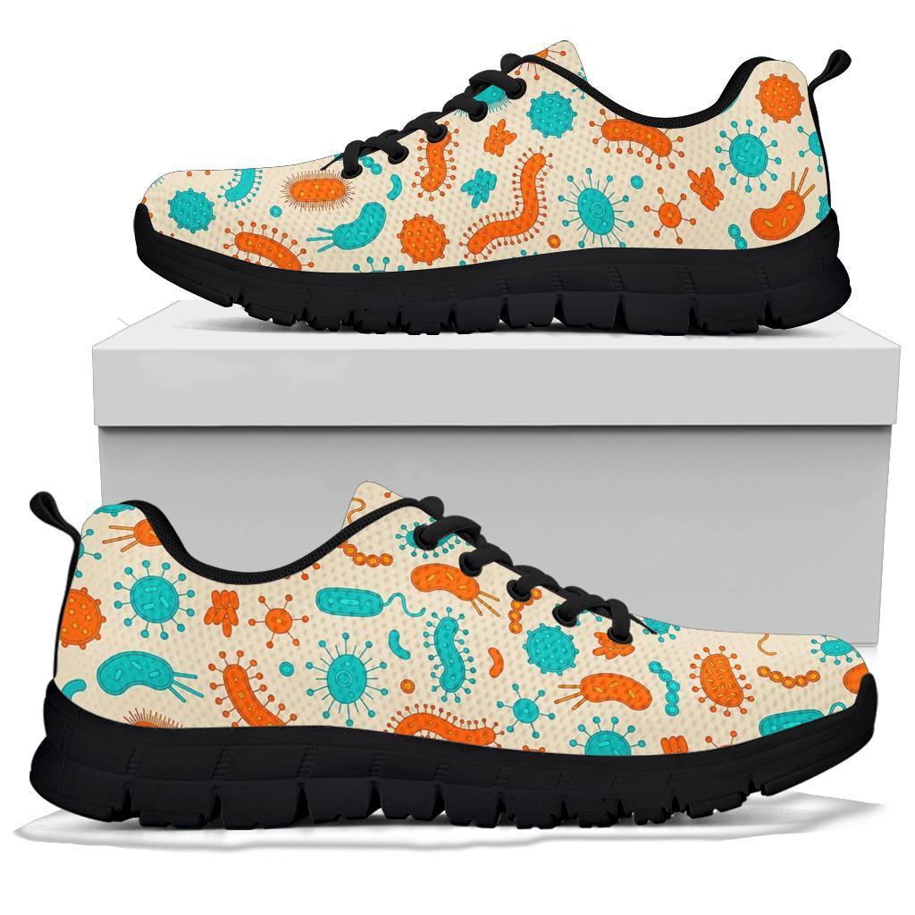 Bacteria Virus Print Pattern Sneaker Shoes For Men Women-grizzshop