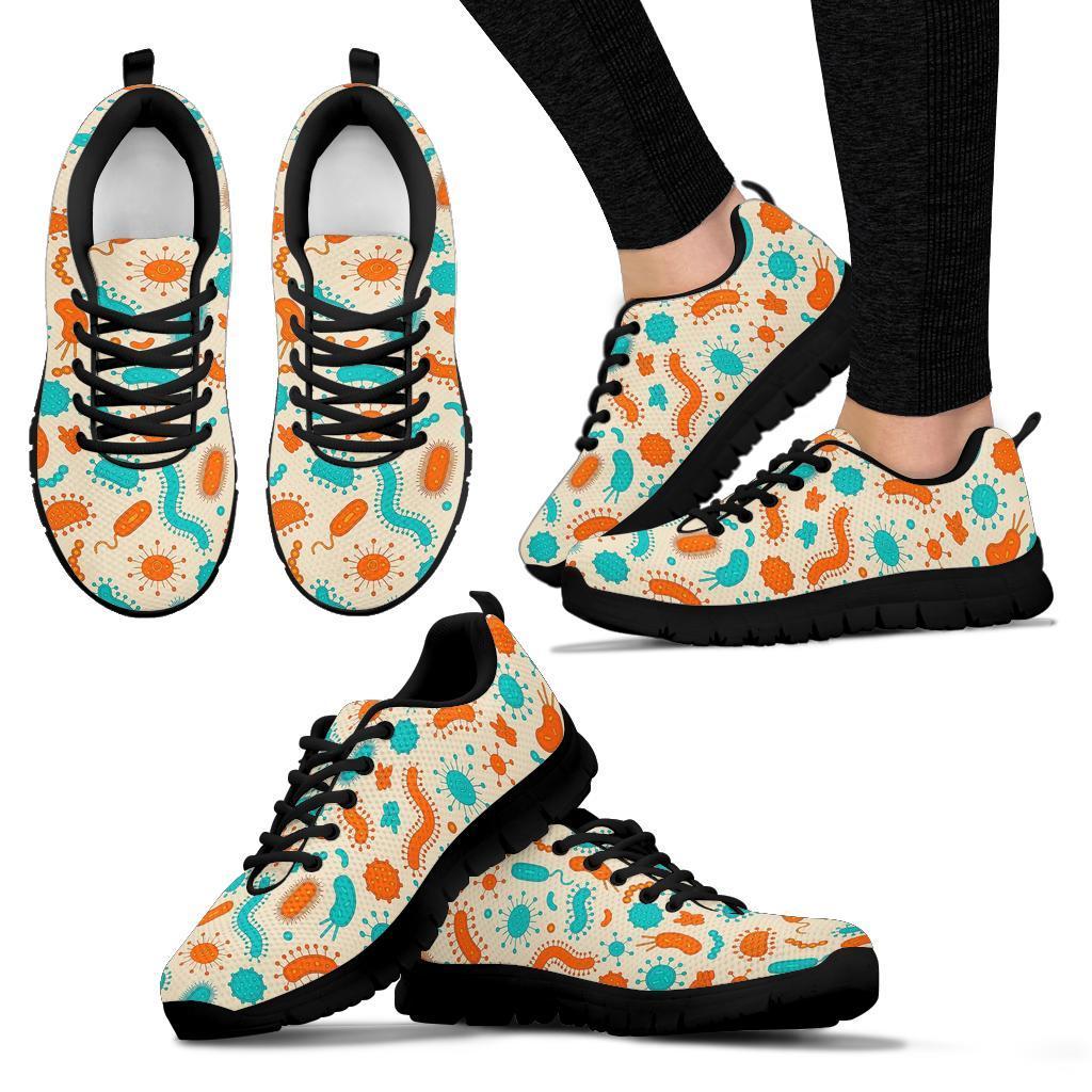 Bacteria Virus Print Pattern Sneaker Shoes For Men Women-grizzshop