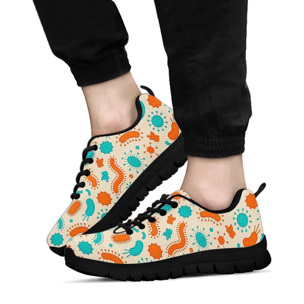 Bacteria Virus Print Pattern Sneaker Shoes For Men Women-grizzshop