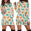 Bacteria Virus Print Pattern Women Hoodie Dress-grizzshop
