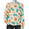 Bacteria Virus Print Pattern Women's Sweatshirt-grizzshop