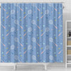 Badminton Cute Print Pattern Bathroom Shower Curtain-grizzshop