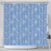 Badminton Cute Print Pattern Bathroom Shower Curtain-grizzshop