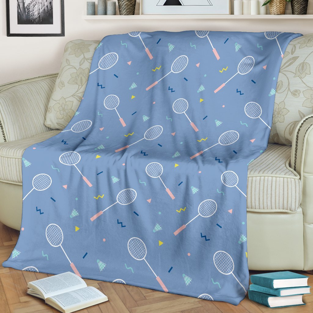 Badminton Cute Print Pattern Blanket-grizzshop