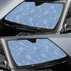 Badminton Cute Print Pattern Car Sun Shade-grizzshop