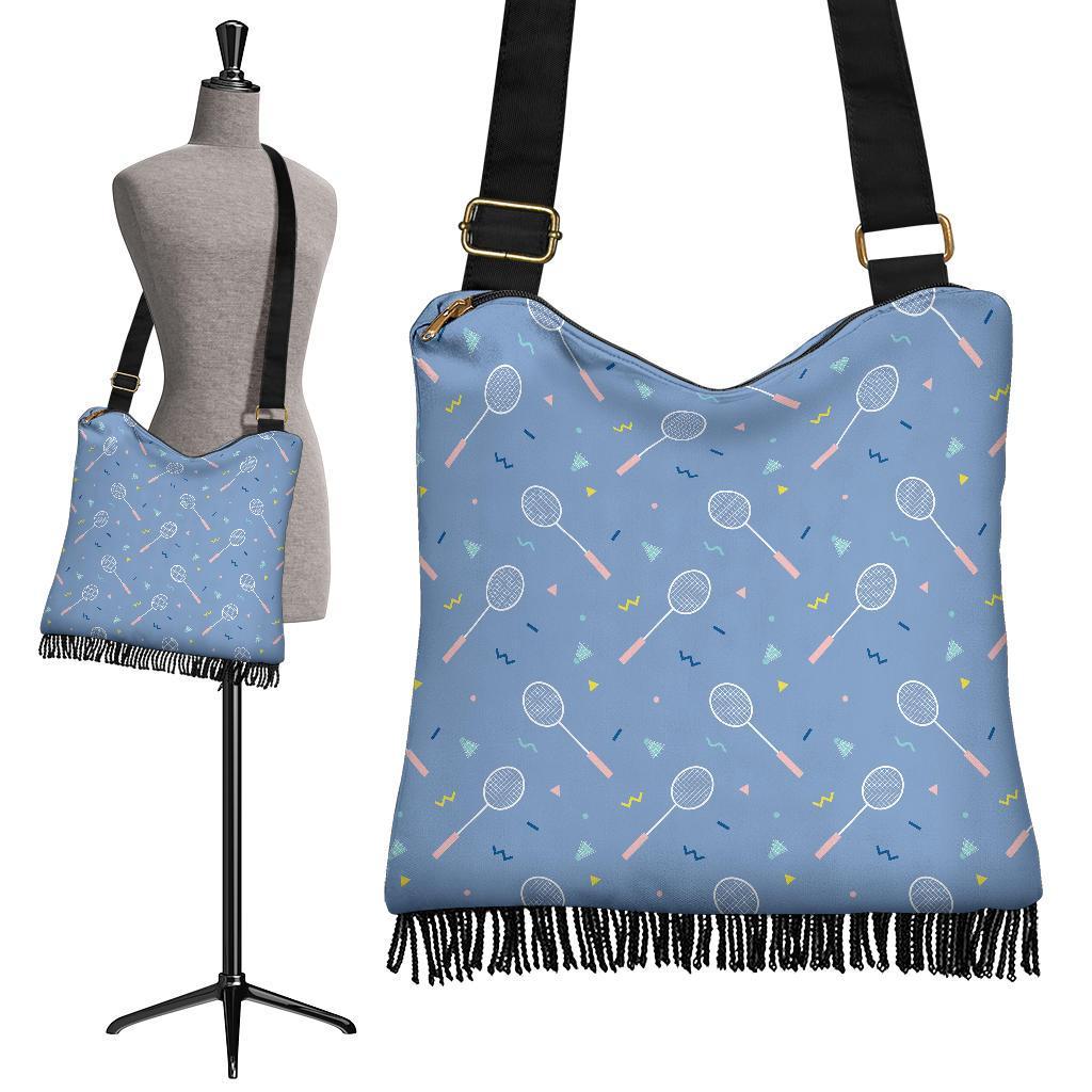 Badminton Cute Print Pattern Crossbody bags-grizzshop