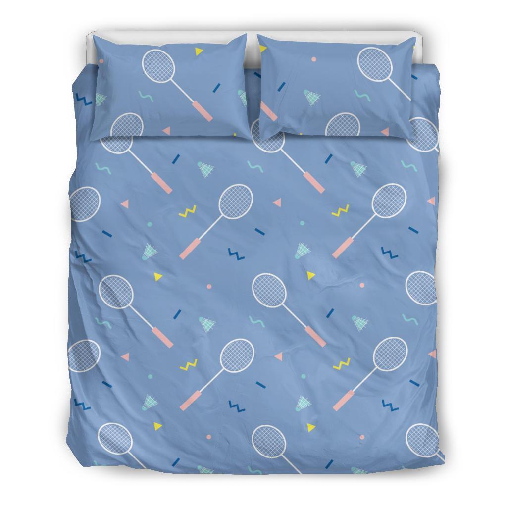 Badminton Cute Print Pattern Duvet Cover Bedding Set-grizzshop