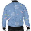 Badminton Cute Print Pattern Men's Bomber Jacket-grizzshop