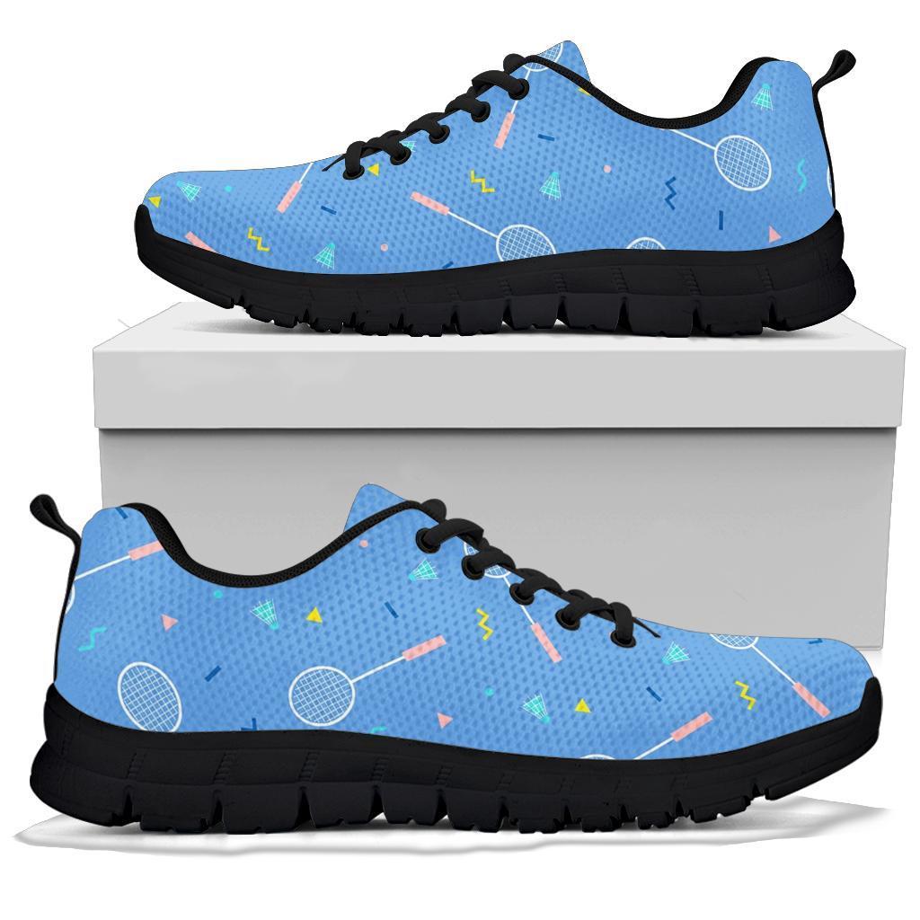 Badminton Cute Print Pattern Sneaker Shoes For Men Women-grizzshop