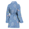 Badminton Cute Print Pattern Women Long Robe-grizzshop