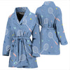 Badminton Cute Print Pattern Women Long Robe-grizzshop