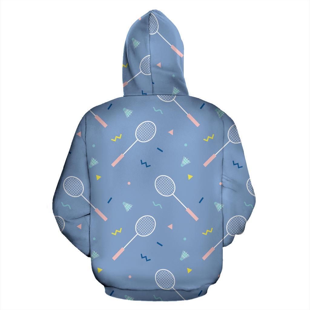 Badminton Cute Print Pattern Women Men Pullover Hoodie-grizzshop