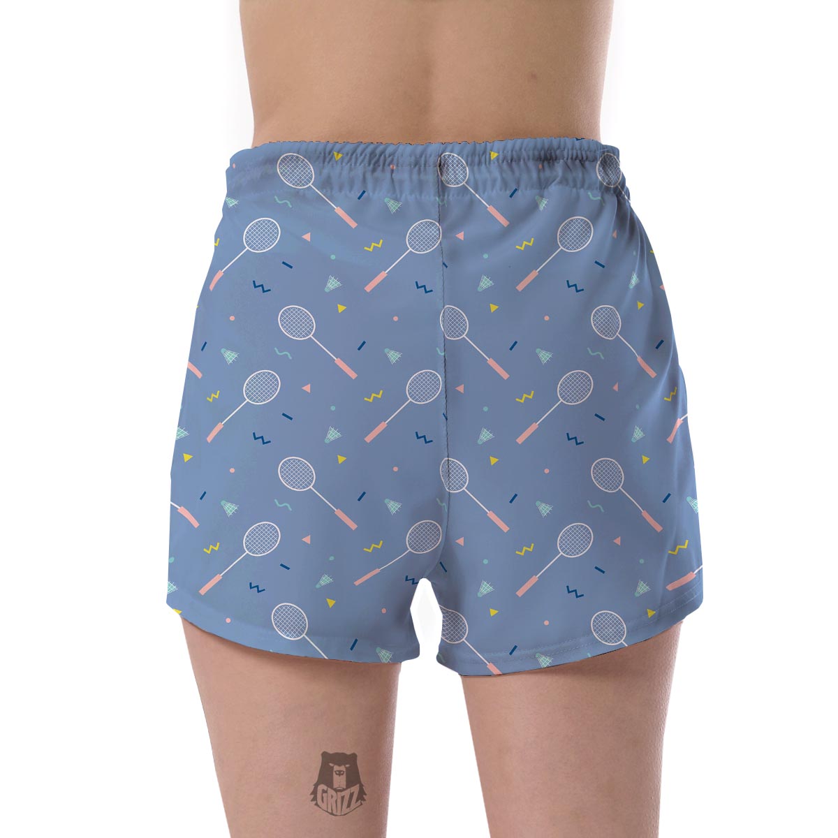 Badminton Cute Print Pattern Women's Shorts-grizzshop