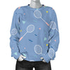 Badminton Cute Print Pattern Women's Sweatshirt-grizzshop