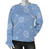 Badminton Cute Print Pattern Women's Sweatshirt-grizzshop