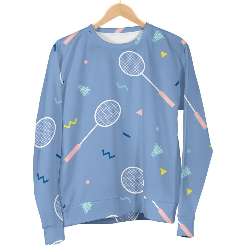 Badminton Cute Print Pattern Women's Sweatshirt-grizzshop