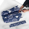 Badminton Pattern Print Automatic Foldable Umbrella-grizzshop