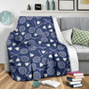 Badminton Pattern Print Blanket-grizzshop