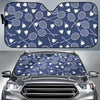 Badminton Pattern Print Car Sun Shade-grizzshop