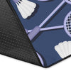 Badminton Pattern Print Floor Mat-grizzshop