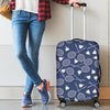 Badminton Pattern Print Luggage Cover Protector-grizzshop