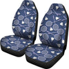 Badminton Pattern Print Universal Fit Car Seat Covers-grizzshop