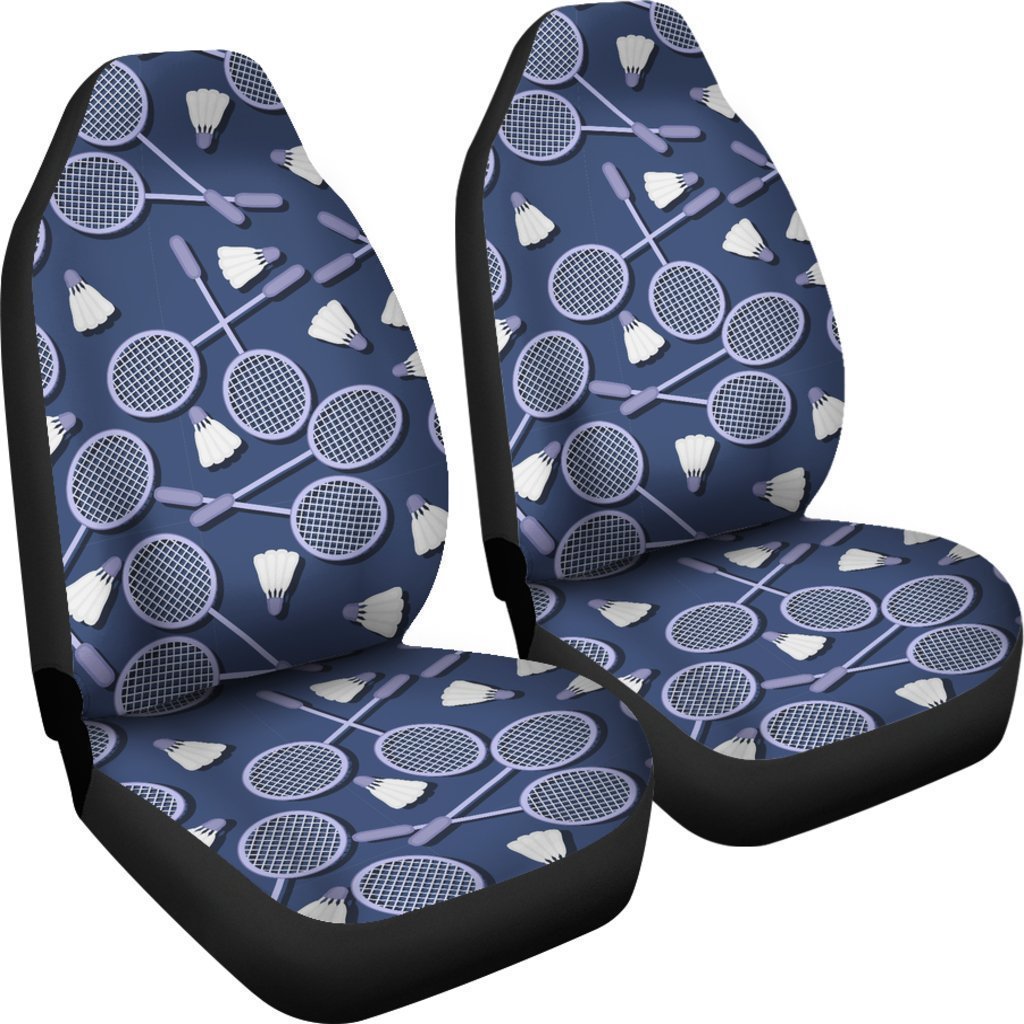 Badminton Pattern Print Universal Fit Car Seat Covers-grizzshop