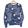 Badminton Pattern Print Women's Sweatshirt-grizzshop