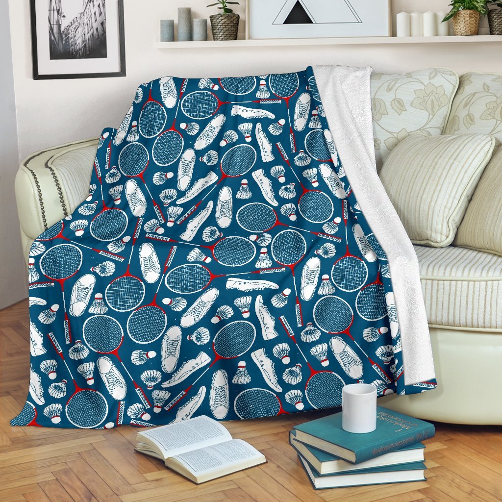 Badminton Print Pattern Blanket-grizzshop