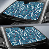 Badminton Print Pattern Car Sun Shade-grizzshop