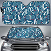 Badminton Print Pattern Car Sun Shade-grizzshop