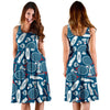 Badminton Print Pattern Dress-grizzshop