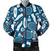 Badminton Print Pattern Men's Bomber Jacket-grizzshop