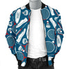 Badminton Print Pattern Men's Bomber Jacket-grizzshop