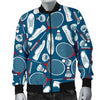 Badminton Print Pattern Men's Bomber Jacket-grizzshop