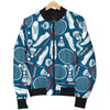 Badminton Print Pattern Men's Bomber Jacket-grizzshop