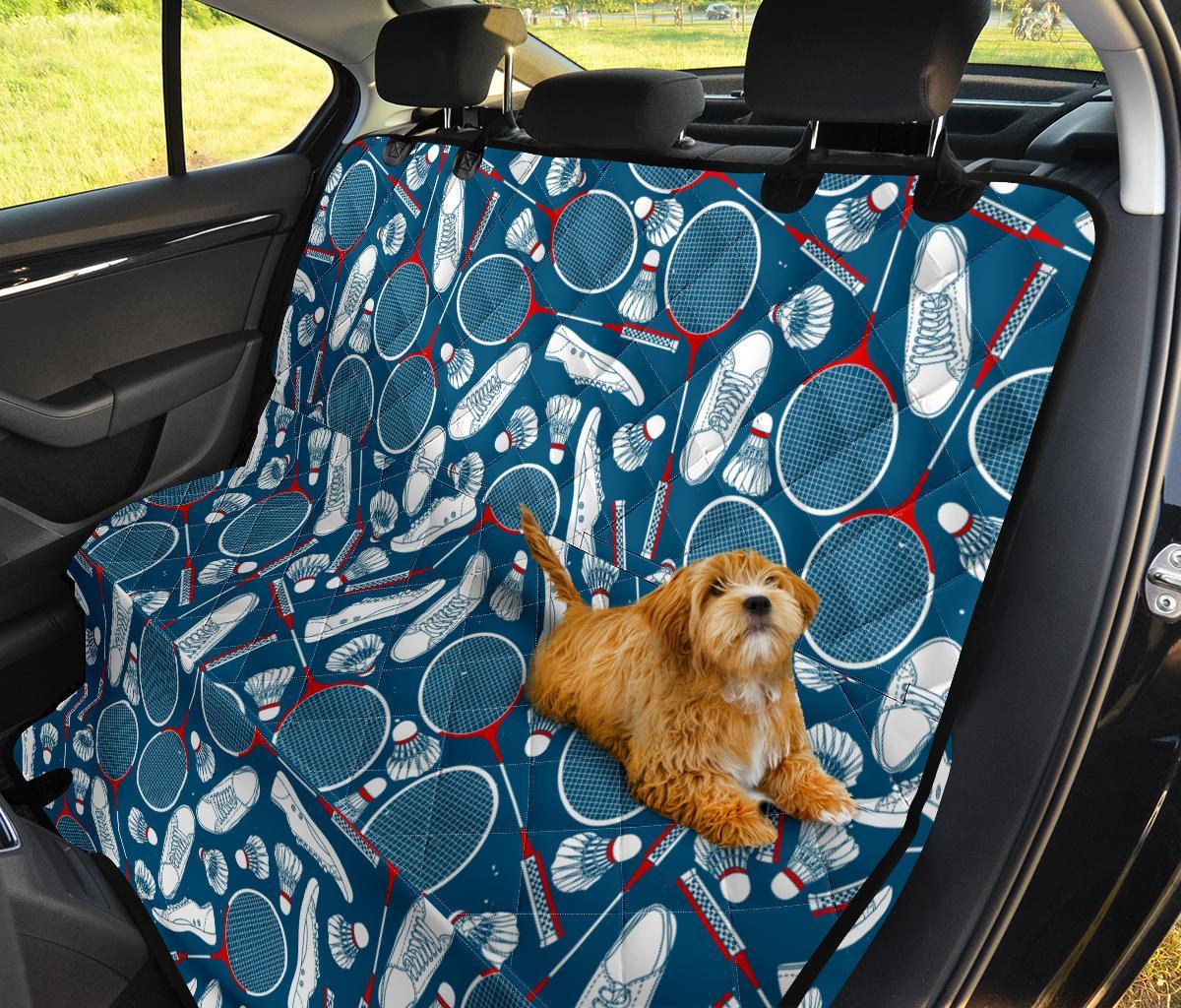 Badminton Print Pattern Pet Car Seat Cover-grizzshop