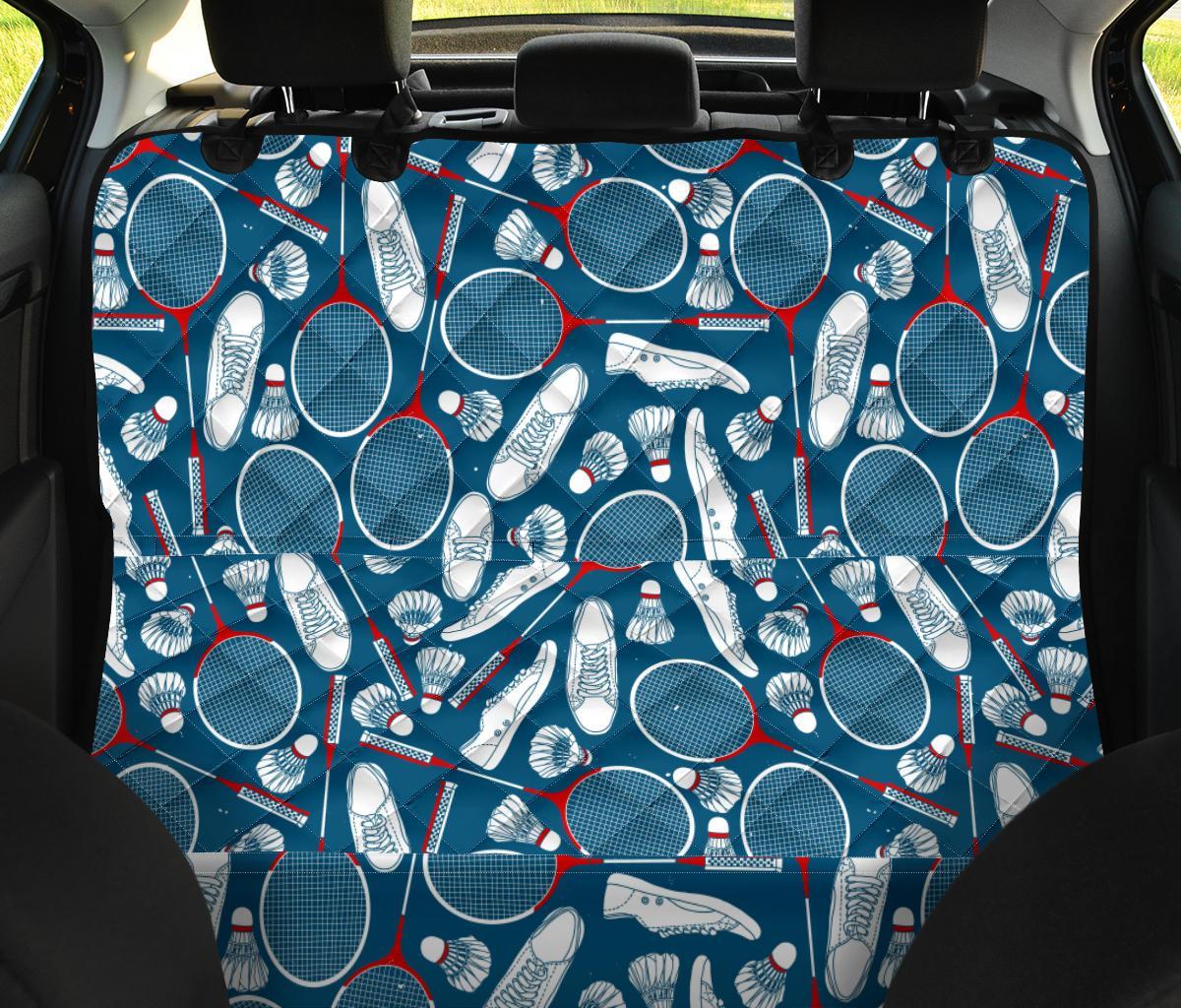 Badminton Print Pattern Pet Car Seat Cover-grizzshop