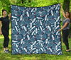 Badminton Print Pattern Quilt-grizzshop