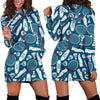 Badminton Print Pattern Women Hoodie Dress-grizzshop