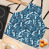 Badminton Print Pattern Women's Apron-grizzshop