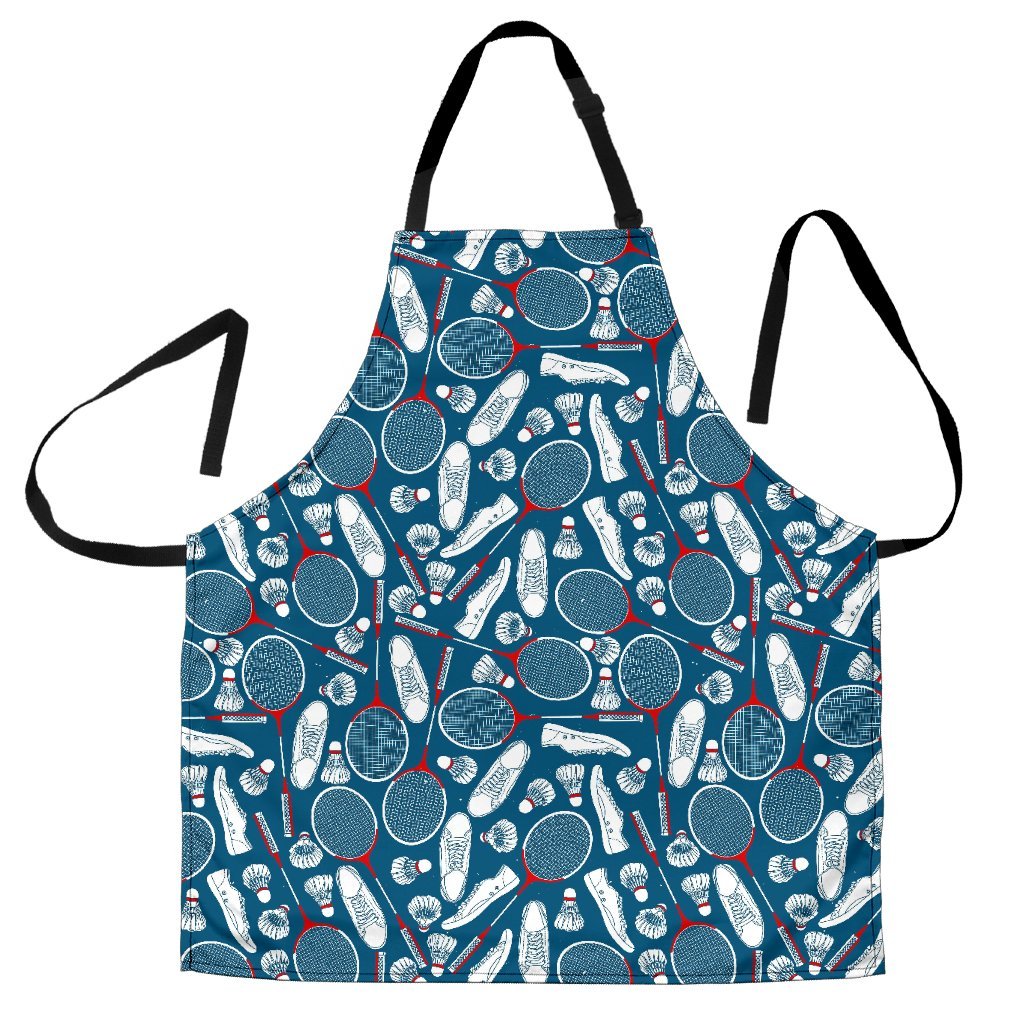 Badminton Print Pattern Women's Apron-grizzshop