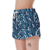 Badminton Print Pattern Women's Shorts-grizzshop