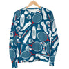 Badminton Print Pattern Women's Sweatshirt-grizzshop