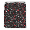 Bait Bass Fishing Pattern Print Duvet Cover Bedding Set-grizzshop