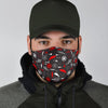 Bait Bass Fishing Pattern Print Face Mask-grizzshop