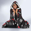 Bait Bass Fishing Pattern Print Hooded Blanket-grizzshop